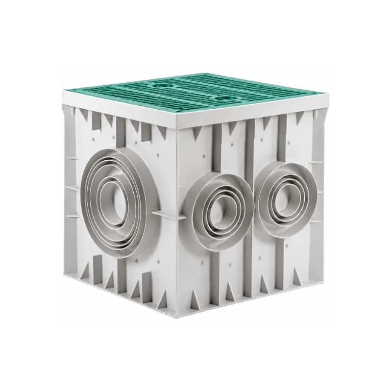 Tapa Verde Para Caja De Inspección 400x400x400mm