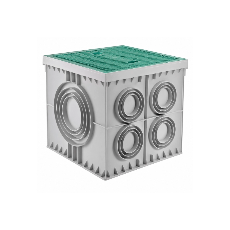 Tapa Verde Para Caja De Inspección 550x550x500mm