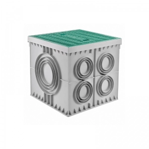 Tapa Verde Para Caja De Inspección 550x550x500mm