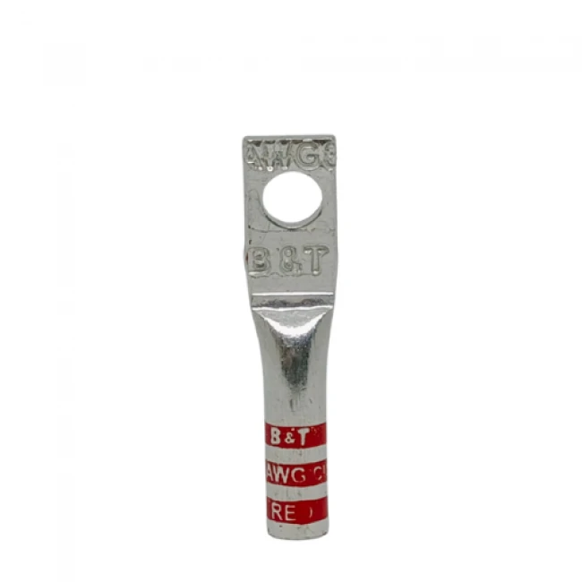 Terminal En Cobre Estañado 8 AWG 1/4