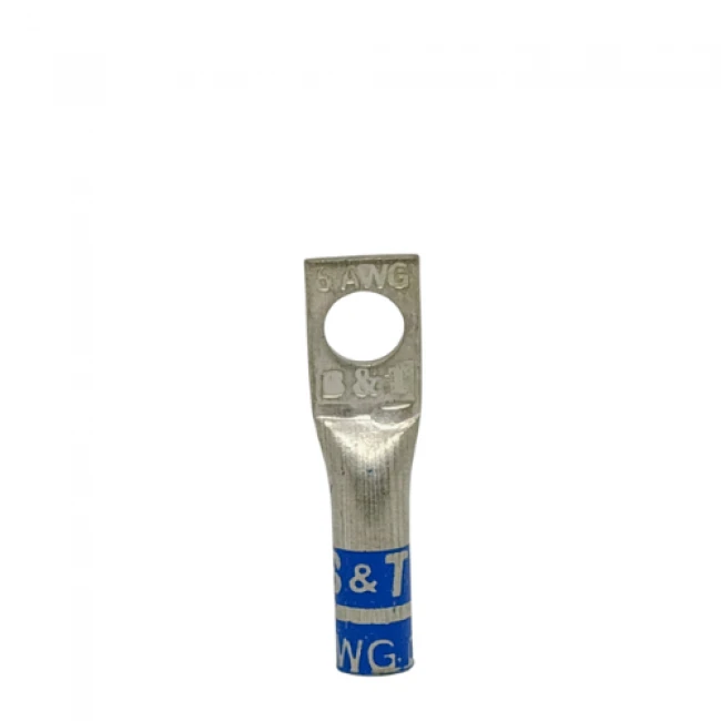 Terminal En Cobre Estañado Corto 6 AWG 5/16