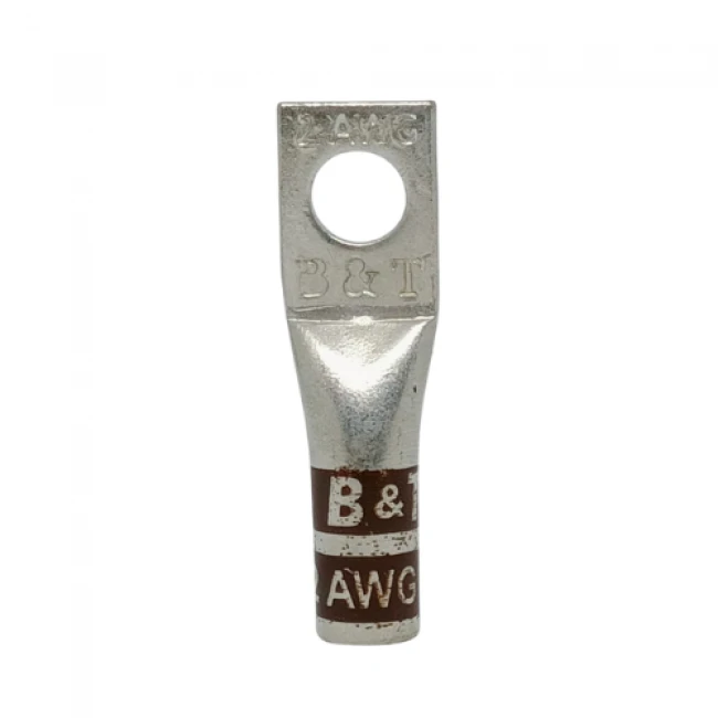 Terminal En Cobre Estañado Corto 2 AWG 3/8