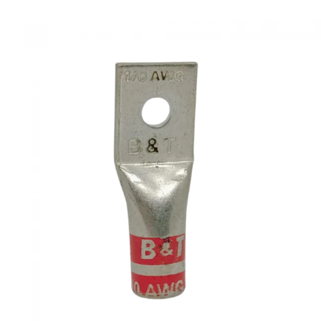 Terminal En Cobre Estañado Corto 1/0 AWG 1/2