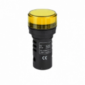 Piloto LED amarillo 22mm 90-265VAC (Sn) LD11S224M5