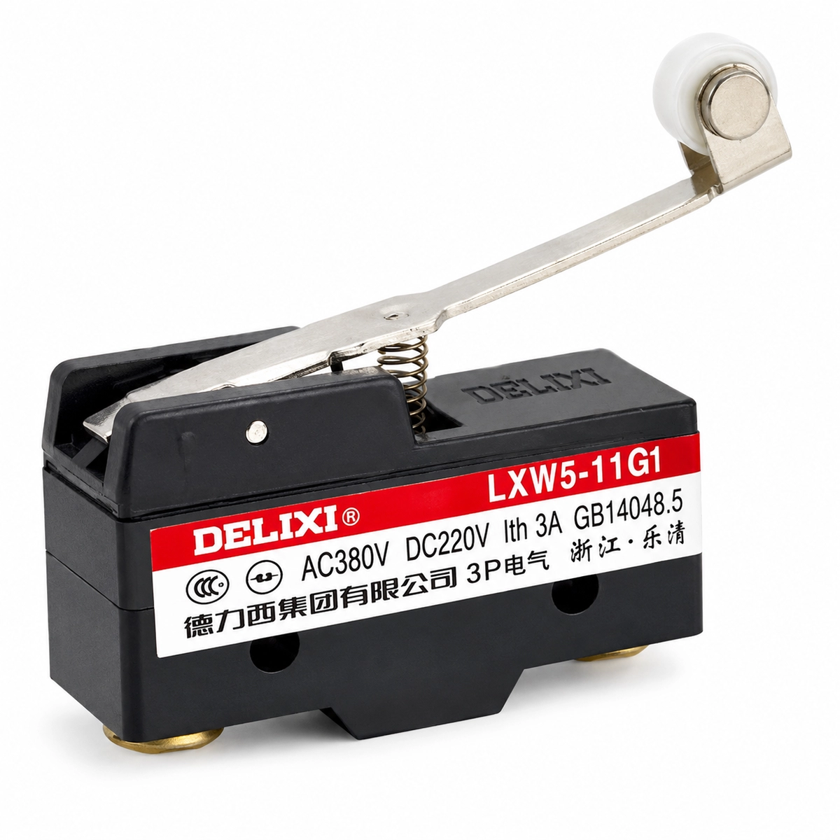 Microswitch palanca larga con rodachina IP62 (Sn) LXW5-11G1