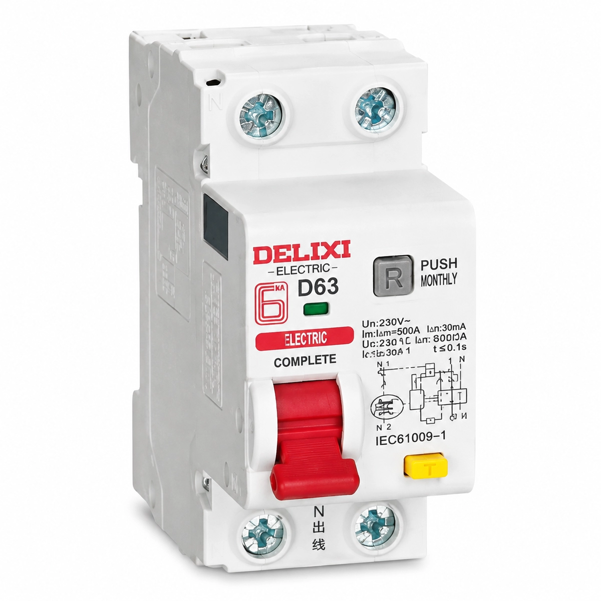 Minibreaker de corriente residual 32A 1P+N 6kA (Sn) CDB6LESi-1C32