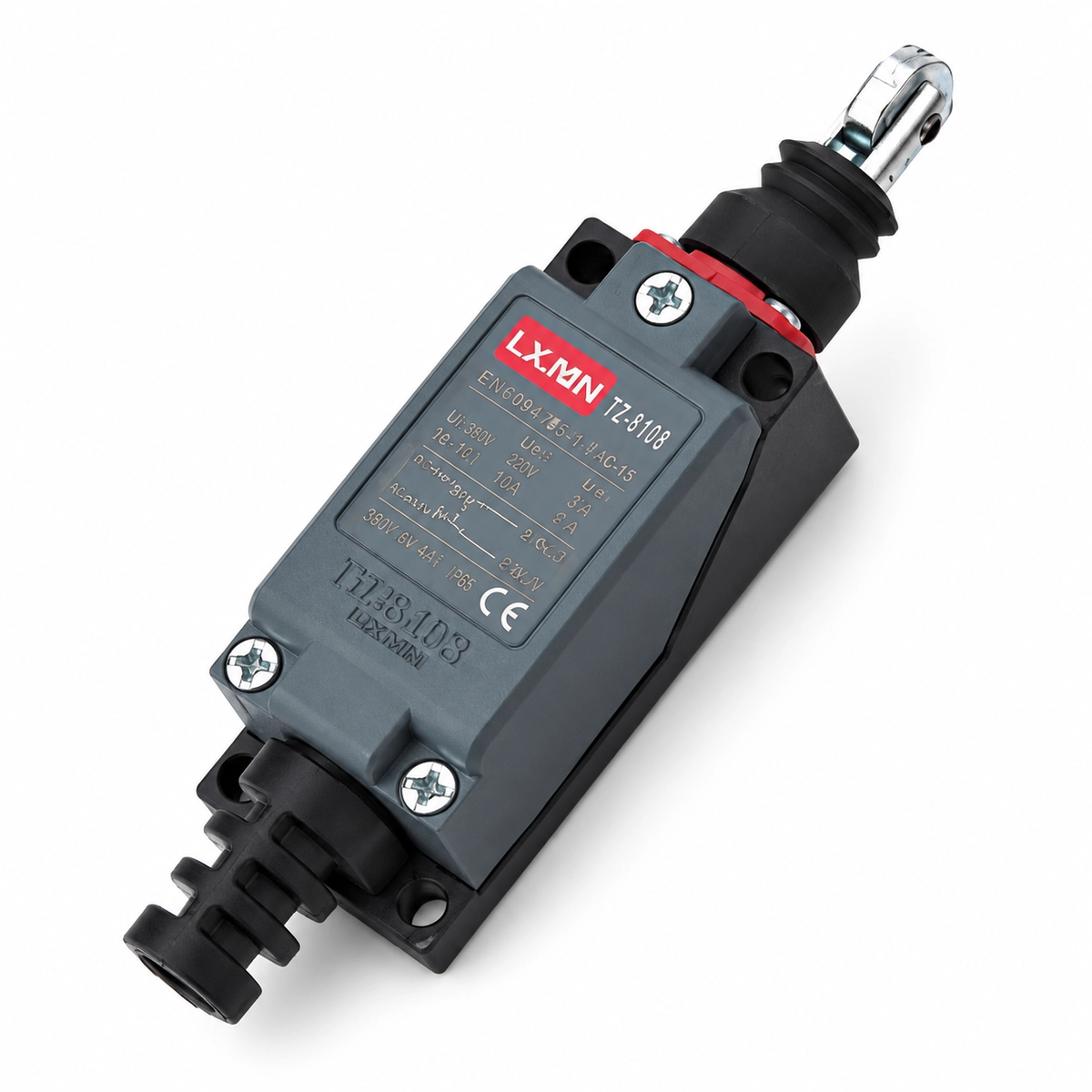 Microswitch Émbolo de presión directa con rodillo instalado verticalmente IP62 (Sn) LXJMH-8122