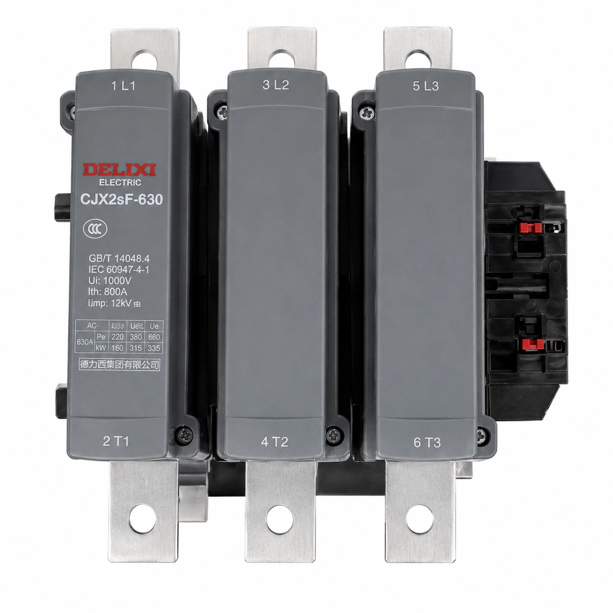 Contactor tripolar 600A bobina 220V (Sn) CJX2sF-630M7