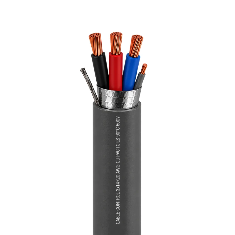 Cable Control 3x14+20 awg cu pvc tc ls 90°c 600v