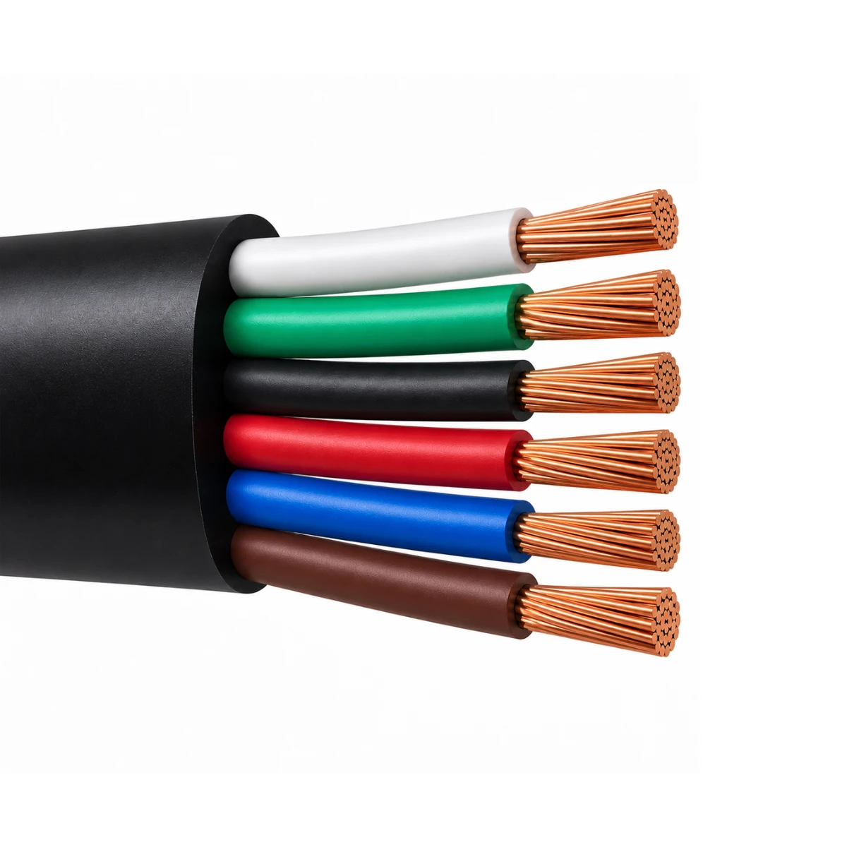 Cable Encauchetado Libre De Halogenos STF LS 6X14AWG