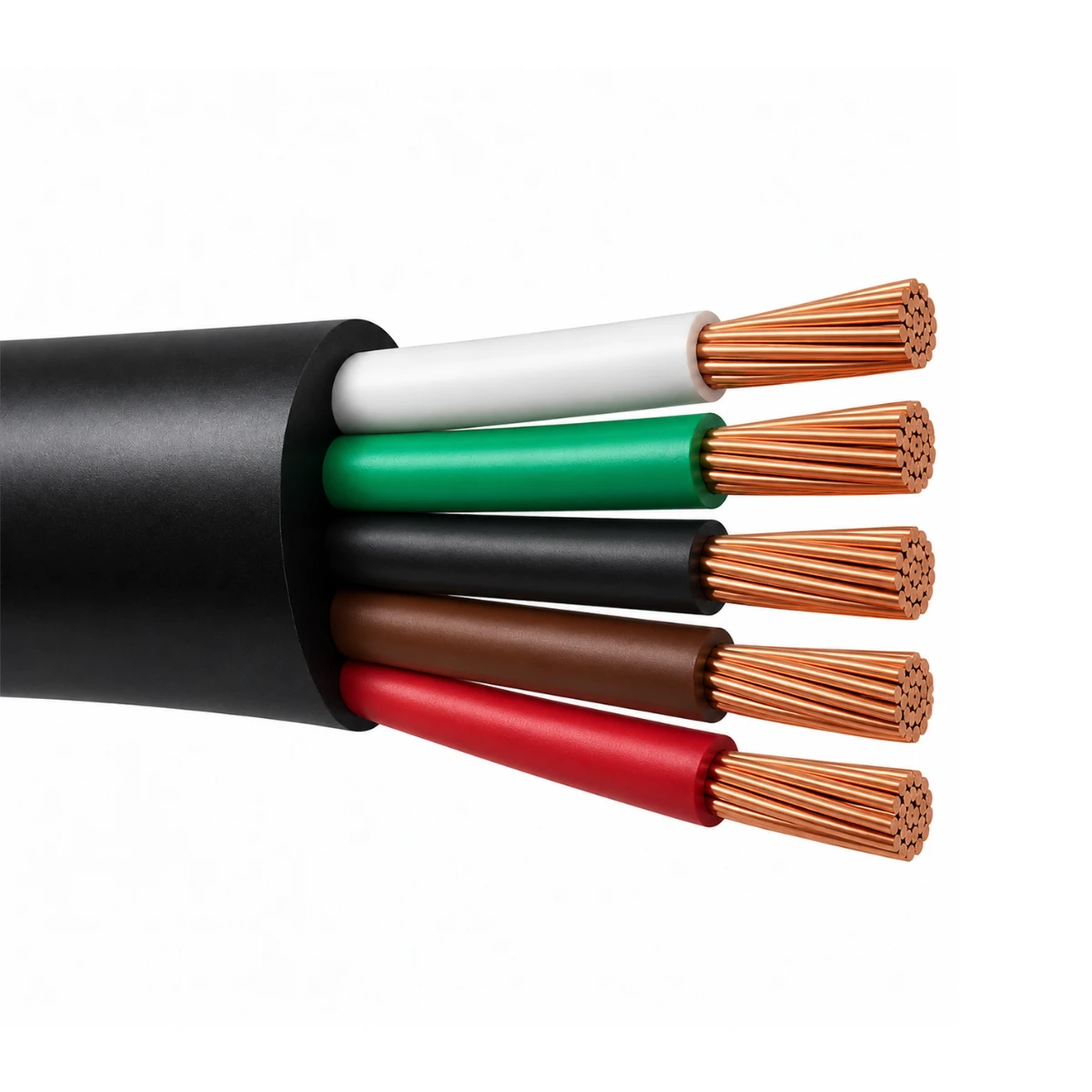 Cable Encauchetado Libre De Halogenos STF LS 5X12AWG