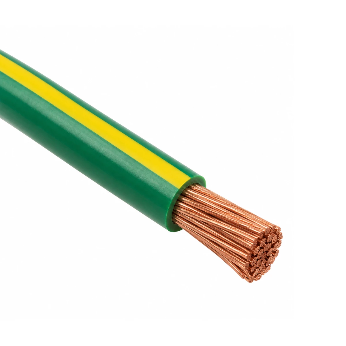 Cable soldador 6 AWG Cu PVC 105C600V Verde/Amarillo