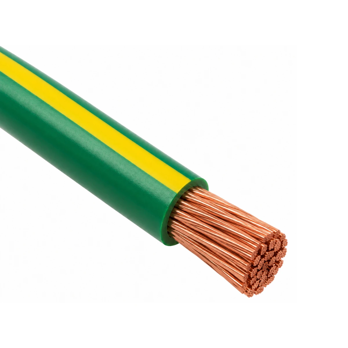 Cable soldador 4 AWG Cu PVC 105C600V Verde/Amarillo