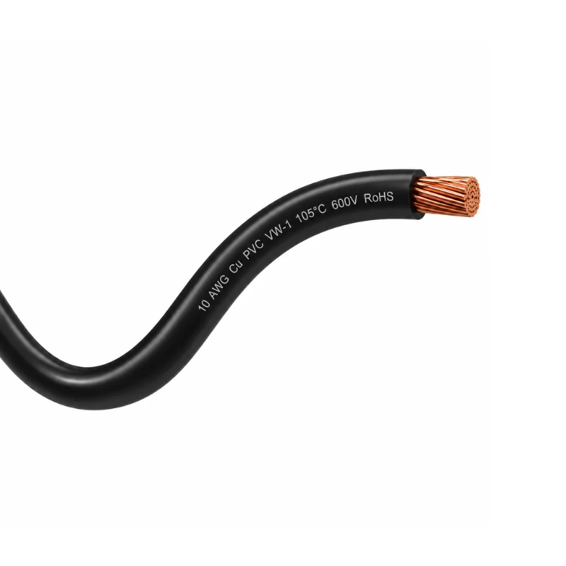 Cable Extra Flexible 10AWG Cu PVC 105C600V Negro