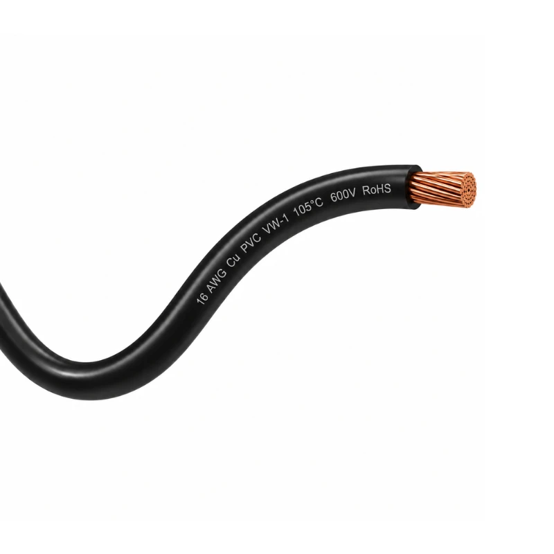 Cable Extra Flexible 16AWG Cu PVC 105C600V Negro