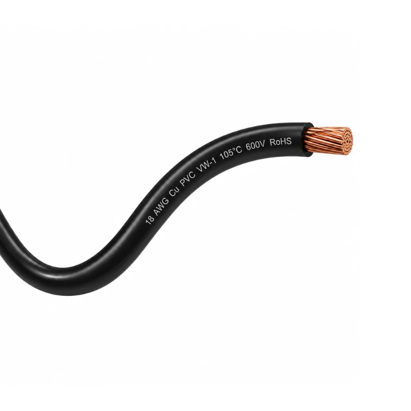 Cable Extra Flexible 18AWG Cu PVC 105C600V Negro