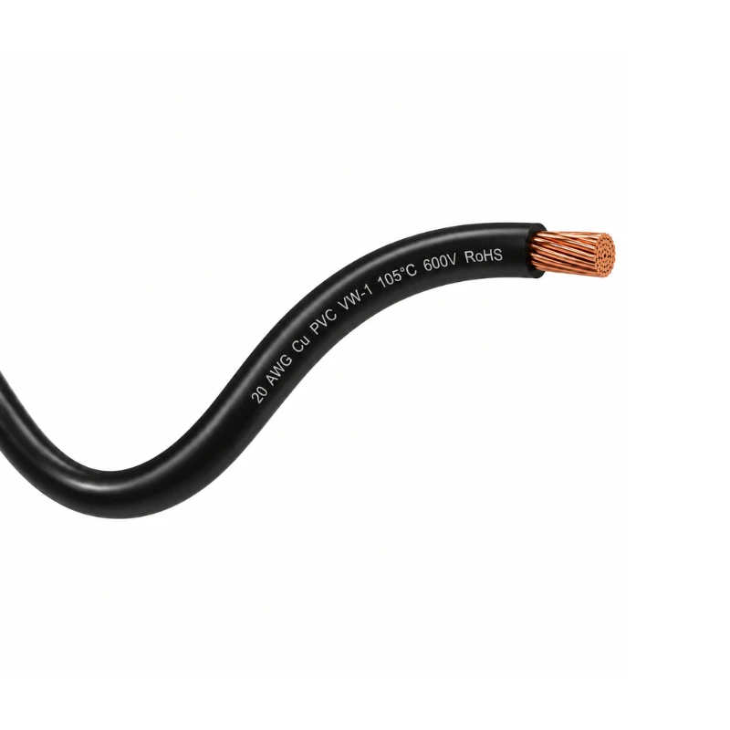 Cable Extra Flexible 20AWG Cu PVC 105C600V Negro