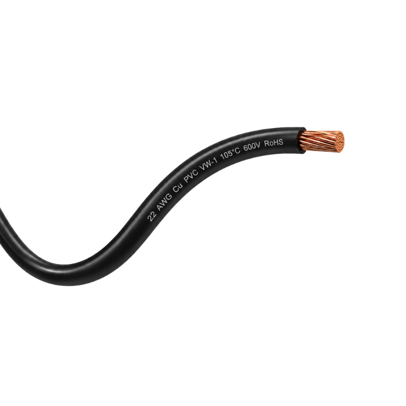 Cable Extra Flexible 22AWG Cu PVC 105C600V Negro