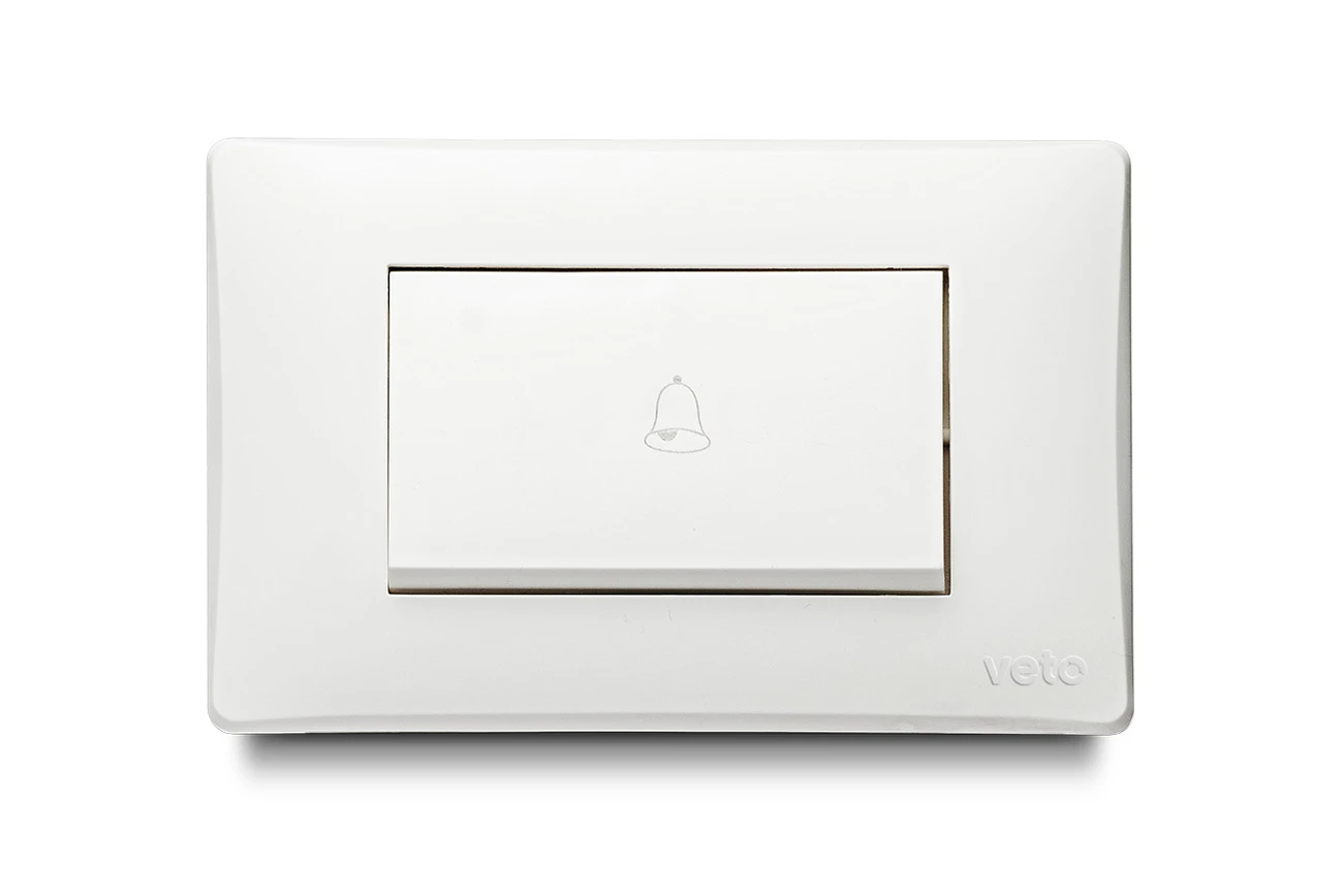 Pulsador De Timbre Simple No Neon Balancin Ancho