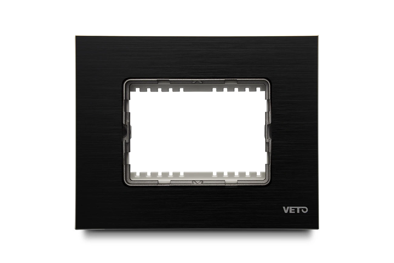 Placa Aluminio Negro