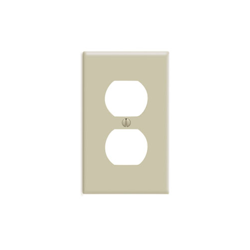 Tapa para toma doble e interruptor combinado color crema