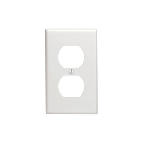 Tapa para toma doble e interruptor combinado color blanco