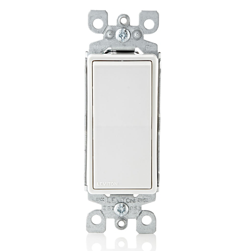 Interruptor sencillo 15 A 120/277 V color blanco