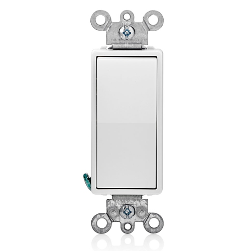Interruptor sencillo cuatro vías 15 A 120/277 V color blanco