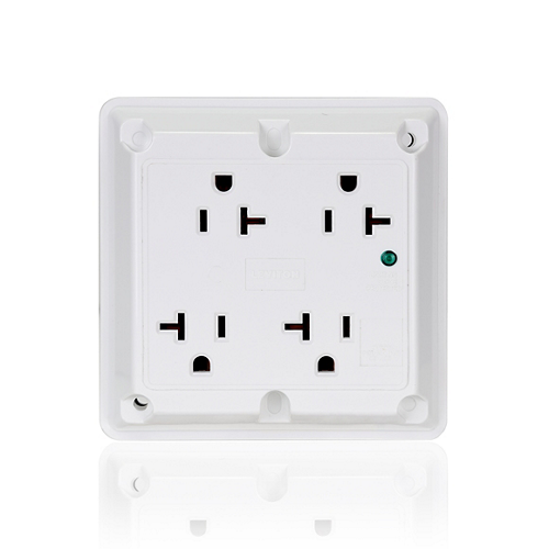 Toma de 4 salidas con supresor de picos 20 A 125 V color blanco