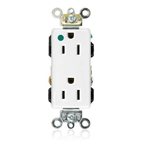 Toma 15 A 125 V grado hospital color blanco
