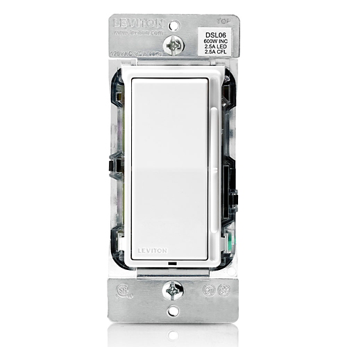 Dimmer deslizable universal Decora LED/CFL 300 W 120 VAC color blanco