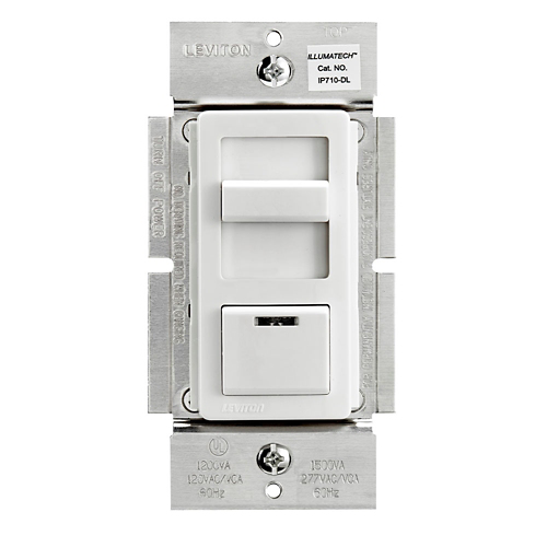 Dimmer deslizable Iluma Tech de tres vías 0-10 V 1200 VA blanco