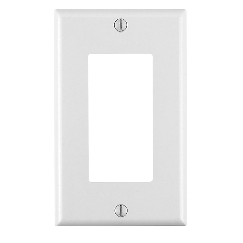 Tapa un hueco con tornillos exteriores color blanco