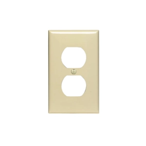 Tapa Para Toma Doble Ig Sin Marcación Color Crema