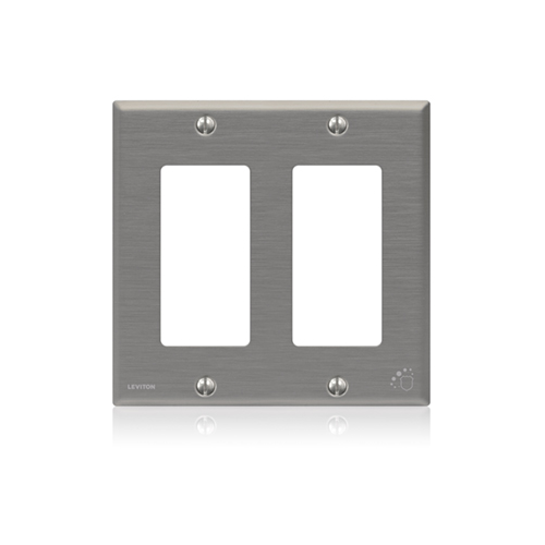 Tapa de acero inoxidable con tratamiento antimicrobiano de 2 huecos