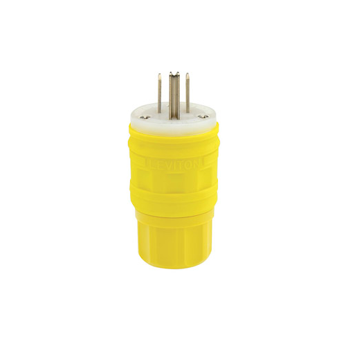 Clavija Wetguard con polo a tierra 15 A 125 V color amarillo