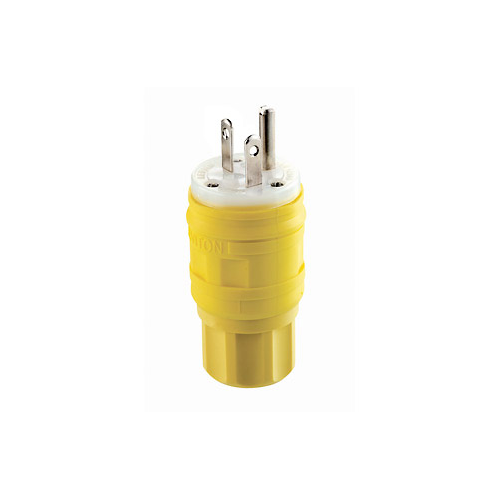 Clavija Wetguard con polo a tierra 20 A 125 V color amarillo