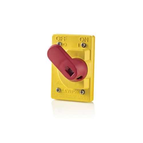 Cubierta Wetguard amarilla para interruptor de palanca 15 A a 40 A IP66