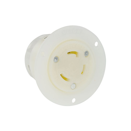 Toma Flange de media vuelta (Locking) con polo a tierra 30 A 125 V