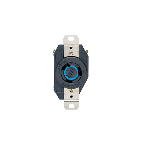 Toma de incrustar de media vuelta (Locking) con polo a tierra 20 A 250 V
