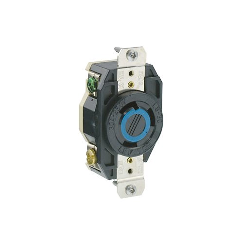 Toma de incrustar de media vuelta (Locking) con polo a tierra 30 A 250 V