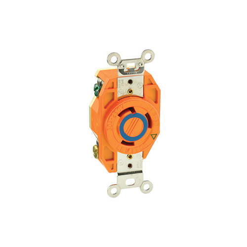 Toma de incrustar de media vuelta (Locking) con tierra aislada 30 A 250 V