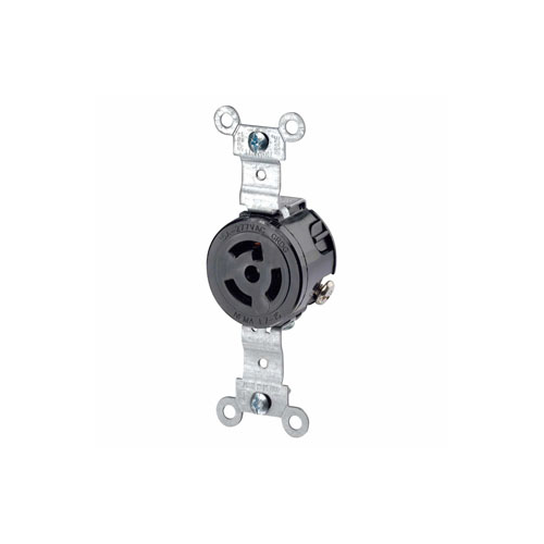 Toma de incrustar de media vuelta (Locking) con polo a tierra 15 A 277 V