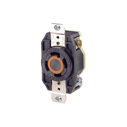 Toma de incrustar de media vuelta (Locking) con polo a tierra 30 A 125/250 V