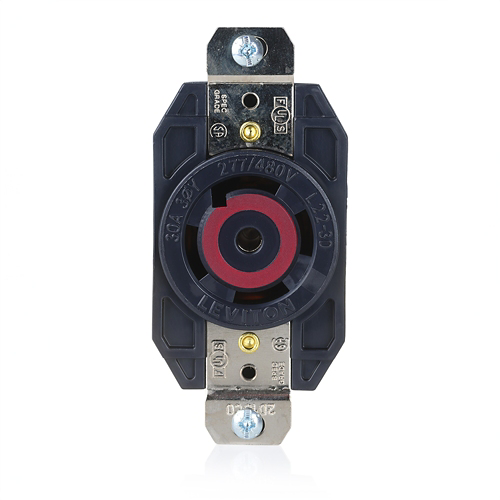 Toma de incrustar de media vuelta (Locking) 30 A 277/480 V