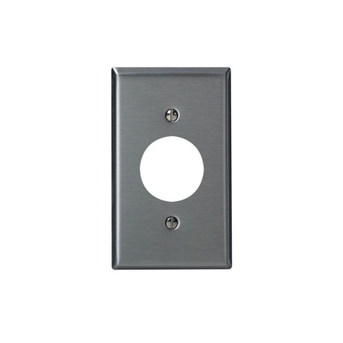 Tapa en acero inoxidable para tomas 15 A diámetro 1.406 pg