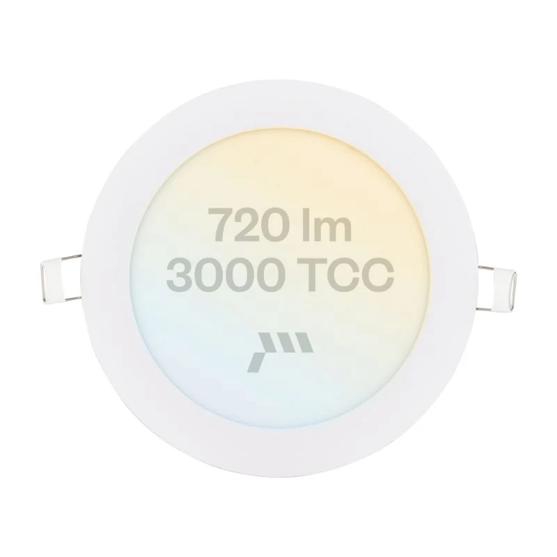 Panel Led Redondo 12W 3000K 100-240 Vac