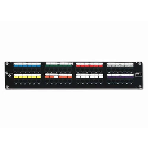 Patch panel HD6 Cat 6, 48 puertos, 2 RU [cat-003] [sub-010]