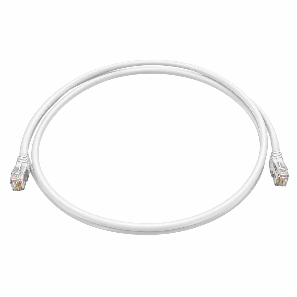 Patch cord Cat 6A S/FTP, 0,9 m, blanco [cat-004] [sub-018]