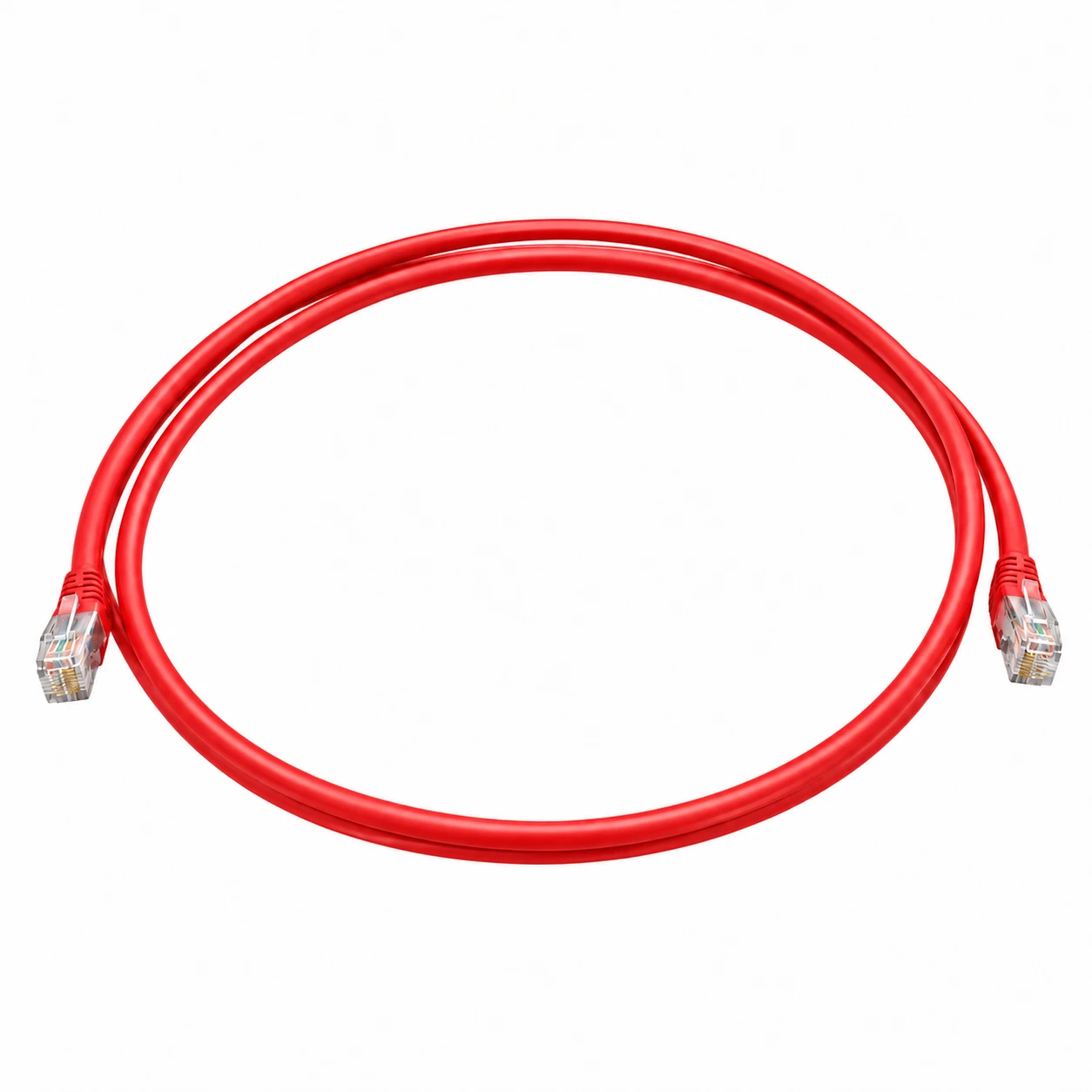 Patch cord Cat 6A S/FTP, 0,9 m, rojo [cat-004] [sub-018]